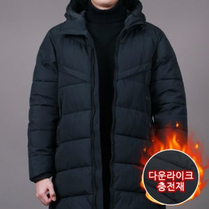 스댕클럽 남성용 다운라이크 후드 스톰핏 롱패딩 SWD0452