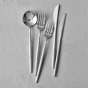 루미너스 샐러드스푼 포크 나이프 브런치 베이커리 디저트 스텐 커트러리