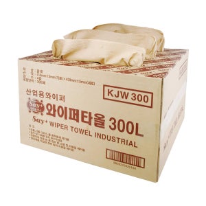 광진산업 세이플러스 산업용 와이퍼 타올 300매 KJW-300 기름 흡착포