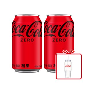 코카-콜라 제로 CAN 350ml 48개(2X24입) + 코크 콜드컵 1.0L (옵션선택)
