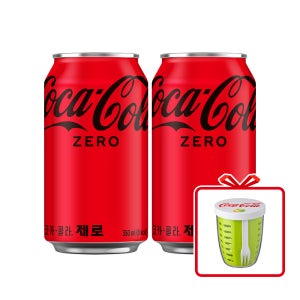 코카-콜라 제로 CAN 350ml 48개(2X24입) + 코크 샐러드팟 (옵션선택)