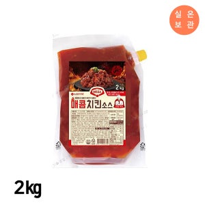 롯데 델가 매콤 치킨소스 2kg / 실온 양념치킨용소스