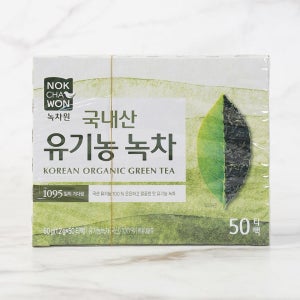 메가마트 녹차원 유기농 순수녹차 1.2gx50개