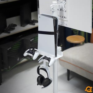 엔산마운트 PSH-01 리뉴얼 게임기 정리 슬림 홀더 헤드셋 플스5 PS5 선반 거치대