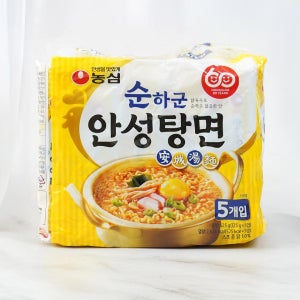 메가마트 농심 순하군 안성탕면(멀티팩) 125gx5