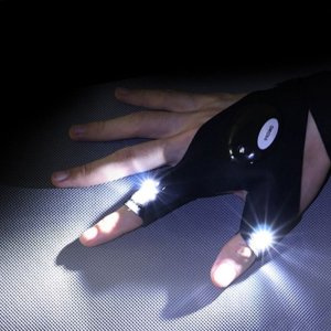 핸드라이트 두손가락 플래시 글로브 LED