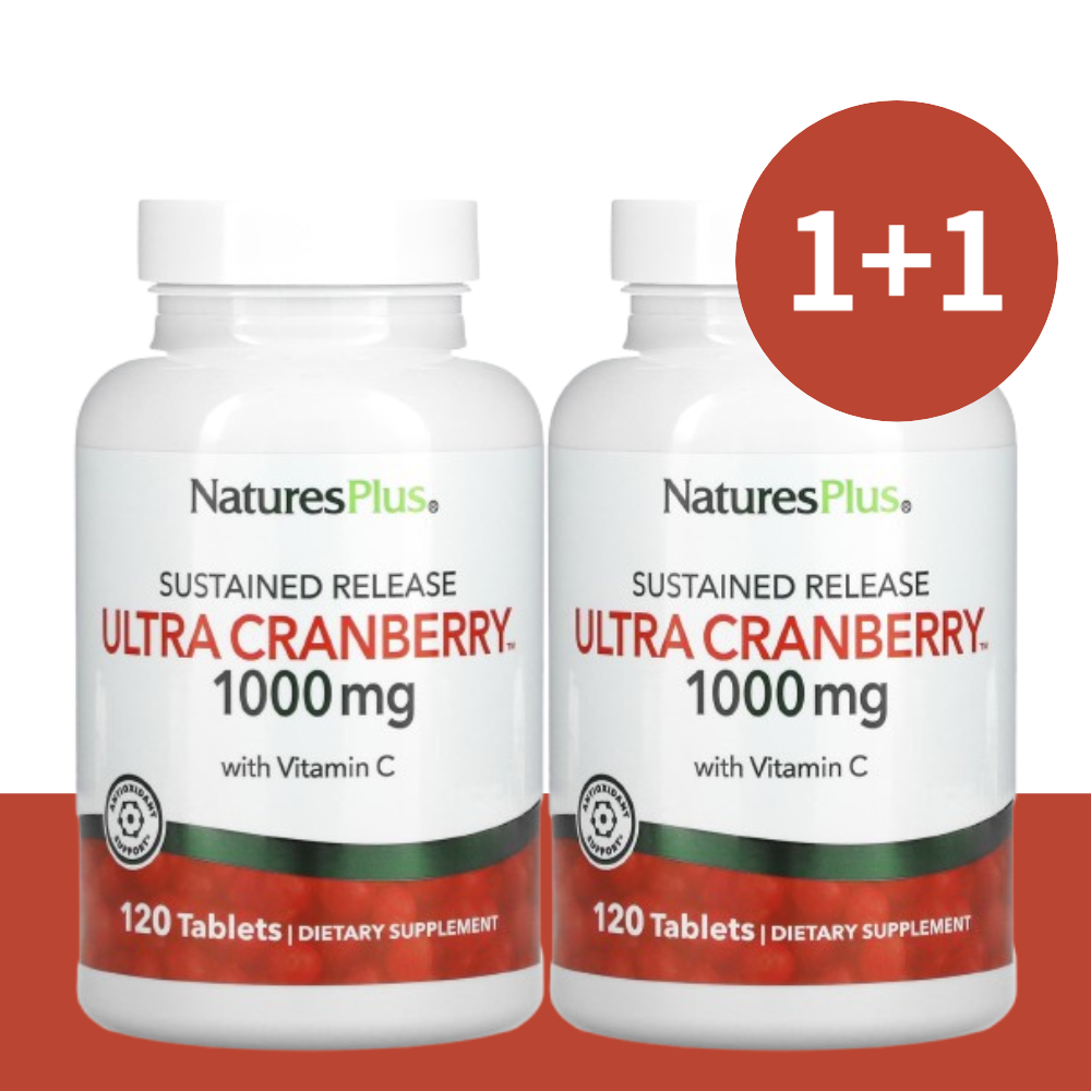 <b>네이처스플러스</b> 크랜베리 비타민C 함유 Cranberry 1000mg 120정(1+1)