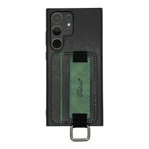 밴드 스트랩 카드 수납 케이스 블랙그린, 갤럭시S23 울트라