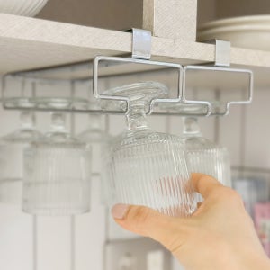 리블리홈 올스테인리스 무타공 걸이식 와인잔 거치대 랙