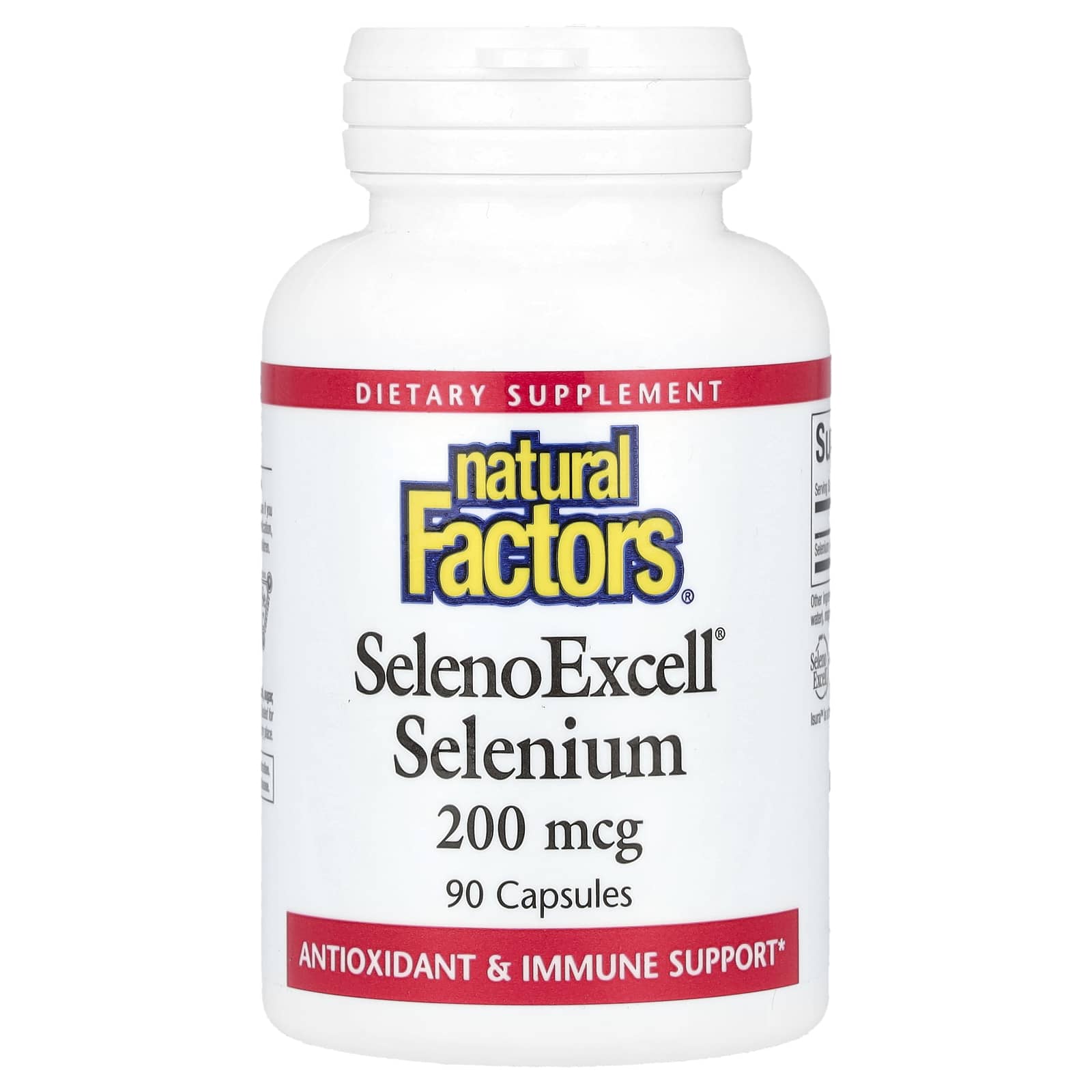 몸에 좋은 Natural Factors SelenoExcell <b>셀레늄</b> 200mcg 캡슐 90정