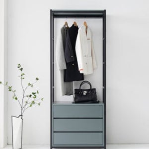 미젠가구 시아 시스템행거 600 3단서랍 행거