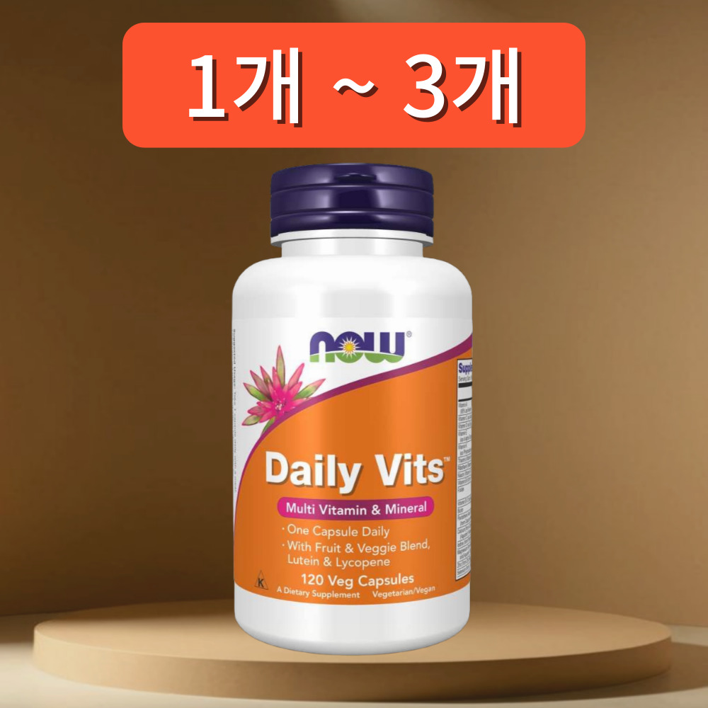 나우푸드 <b>데일리비츠</b> 멀티비타민 120<b>캡슐</b>, 1개