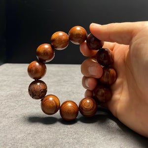 불교 각인 단주 7종 나무 팔찌 염주