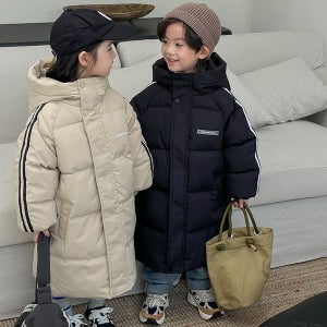 키즈 패딩 남아 여아 점퍼 주니어 경량 롱패딩
