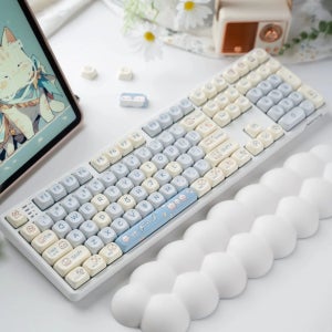 데이무브 MOA 귀여운 블루 캐릭터 PBT 키캡 염료승화