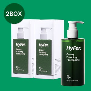 [대용량치약]하이퍼 샐러드 펌핑치약 펌프 유아 키즈 불소 액상 짜서쓰는 350g, 2개