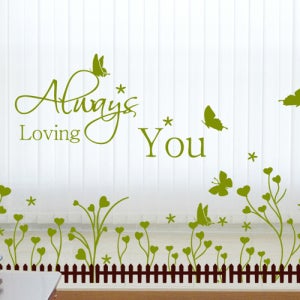 그래픽스티커 나비들의 정원(투톤) (ps114)