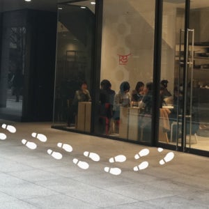 그래픽스티커 구두발자국패턴 (pa123)