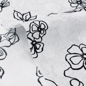 55cm 번아웃 한복원단 블랙 플라워