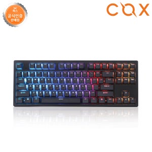 COX 엔데버 텐키리스 RGB PBT 완전방수 무접점 키보드 블랙 35g