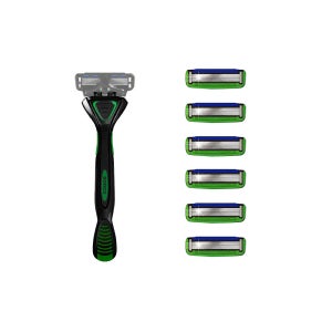 도루코 페이스6 스타일 면도기 핸들 1개+리필 면도날 6개 남자면도기 뛰어난 절삭력력