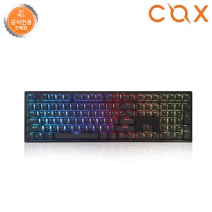 COX 엠프리스 RGB PBT 완전방수 무접점 키보드 블랙 35g
