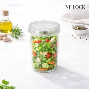 엔에프락 트라이탄 투명 밀폐용기 냉장고 정리 보관 반찬통 캐니스터 모음전 980ml, 1개