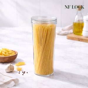 엔에프락 트라이탄 투명 밀폐용기 냉장고 정리 보관 반찬통 캐니스터 모음전 1.25L, 1개