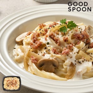 굿스푼 베이컨 크림 투움바 파스타 300g 4팩 이탈리아산 듀럼밀 스파게티 밀키트