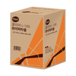 광진산업 클리어 산업용 와이퍼 타올 100매 6카톤 L-100 화이트 타월 기름 흡착포