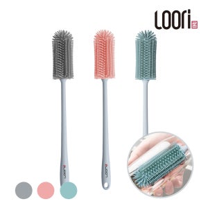 루리 실리콘 병솔 국내생산 안심소재 다용도 브러쉬 젖병 텀블러 세척 솔