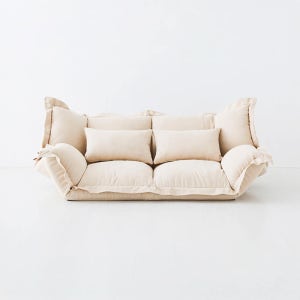 앰보 2인 좌식소파 D형 2인용, 베이지 9721.6864