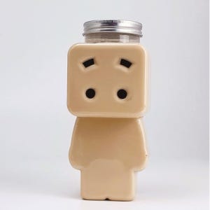 로보트인형 보틀 450ml 1박스 200 (용기+캡) 공병 밀크티병 쥬스병 페트병