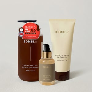 [헤어케어 SET] 봄비유 한올 맥주효모 탈모 샴푸&탈모 트리트먼트&모로코 아르간 오일