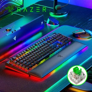 [국내정발] 레이저 블랙위도우 V4 PRO 블랙, 영문 녹축