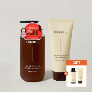 [탈모케어 SET] 봄비유 한올 맥주효모 탈모 쿨링 샴푸&탈모 LPP 단백질 트리트먼트