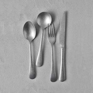 빈트로 디너 커트러리 디너스푼 포크 나이프 레스토랑 카페 브런치 무광 빈티지 양식기 세트