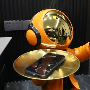 인테리어 감성 조명 풍선든 우주비행사 침실 무드등 1. 화이트 블루투스 소형등