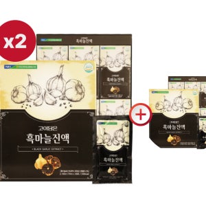 의성흑마늘 진액 진액고 흑마늘 즙 효능 엑기스 발효 흙마늘 70ml x 30포 x2박스