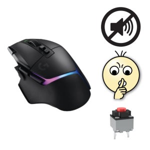 [무소음 버전] 로지텍G G502 X LIGHTSPEED 무선 게이밍 마우스 무소음 버전