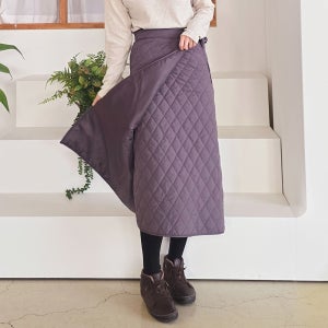 랩스커트 패딩스커트 2컬러