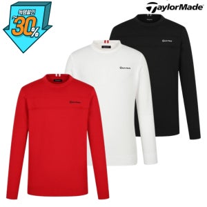 테일러메이드 어패럴 남성 골프웨어 스웨터 메리노 울 100프로 라운드 니트 N3221