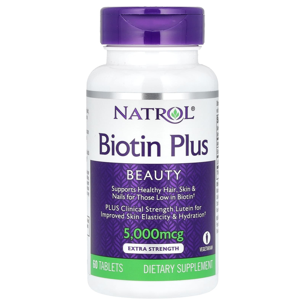 <b>나트롤 루테인</b> 10mg 비오틴 5000mcg 60정