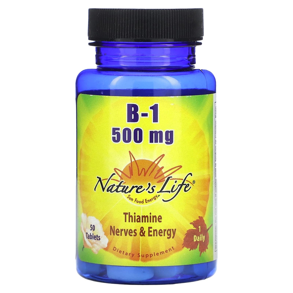 <b>네이처스라이프 비타민B1</b> 500mg 50정