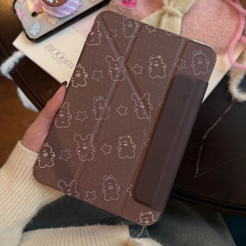 림핑앤스무디 Puppy Gummy ipad case 아이패드 에어 프로 브라운 젤리 강아지 고양이 감성 예쁜 빈티지 드로잉 귀여운 Y 3