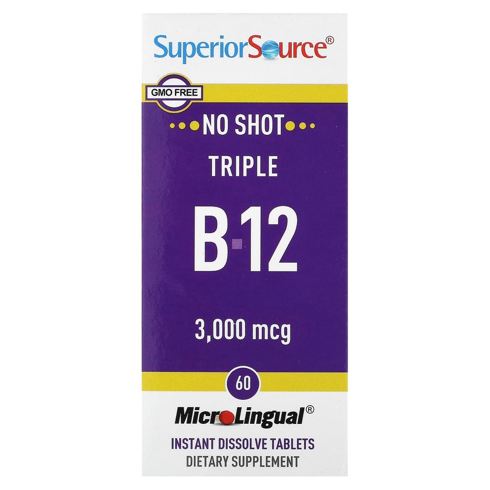 <b>슈페리어소스 비타민</b>B12 3000mcg 60정