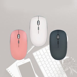 심플디자인 무소음무선마우스 도서관 가벼운 손에잡히는그립감 해상도 자동절전모드