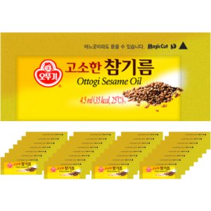 오뚜기 고소한참기름 4.5ml 1박스(1000개) 일회용 미니 대용량 업소용 참기름