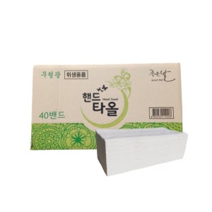 써니그린 핸드타올 페이퍼타올 화장실 어린이집 업소용 핸드타월 3200매입, 1개