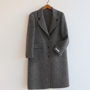 (울70%) 드셀린 헤링본 핸드메이드 롱 코트